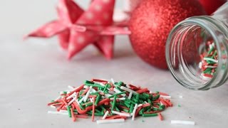 How To Make Christmas Sprinkles  By One Kitchen Episode 334 [upl. by Burne]