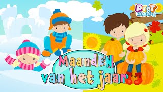 Maanden van het Jaar  Kleuters leren de twaalf maanden in het Nederlands  12 maanden leren [upl. by Gaylene135]