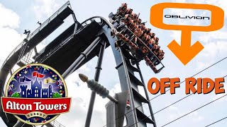 Oblivion Off Ride POV 2021  Alton Towers [upl. by Annavoj]