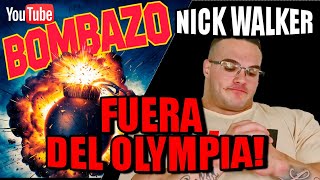 💥BOMBAZO NICK WALKER 💥 no competirá en el🪙 Mr Olympia [upl. by Feucht418]