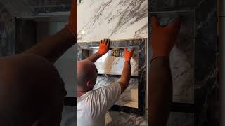 The best way to install Porcelain tile on wall interiordesign housedesign homedecor [upl. by Falkner]