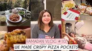 KFC for Sehri amp My SIL Shares Her Cheesy Pizza Pocket Recipe  GlossipsVlogs [upl. by Aitam]