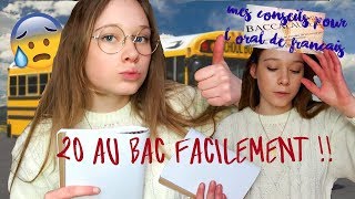 AVOIR 20 A LORAL DE FRANCAIS  CONSEILS ET TEMOIGNAGE [upl. by Enait501]