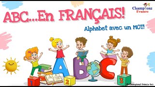 Lalphabet en FRANÇAIS 🔤 Learn French Alphabet 🇫🇷 Lettres et mots 🇫🇷 ABC en image frenchalphabet [upl. by Etnoed]