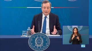 Draghi «Riapertura scuole fino a prima media» [upl. by Sauveur]