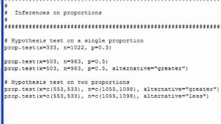 Hypothesis tests on proportions in R updated [upl. by Andrew]