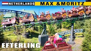 🇳🇱VISIT EFTELING MAX amp MORITZ ROLLER COASTER ON RIDE POV 4K [upl. by Assened]