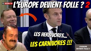 Macron a craqué  Les herbivores face aux carnivores… LEurope devient folle  2 avec Risitas [upl. by Harlie651]