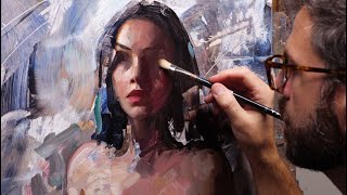 Live Oil Painting  Painting Eyes [upl. by Eema]