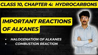 Important reactions of alkanes Halogenation combustion  chapter 4 class 10  mmk chemistry [upl. by Ayanad640]