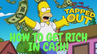 The Simpsons Tapped Out How To Get Rich In Cash [upl. by Yanaj]