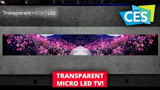 Samsung Transparent MICRO LED with Commentary [upl. by Francklin587]