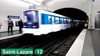 SaintLazare  Ligne 12  Métro de Paris  RATP MF67 [upl. by Akinhoj623]