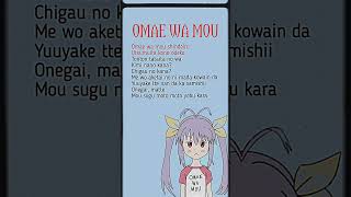 Deadman  Omae Wa Mou  Lyrics shorts omaewamou deadman music lyrics song viral fyp reels [upl. by Iglesias46]