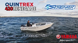 Quintrex 420 Renegade Side Console ROUGH WATER [upl. by Staffan]