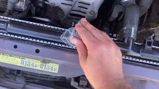 Replacing Radiator in 1997 Toyota Corolla [upl. by Enawd]