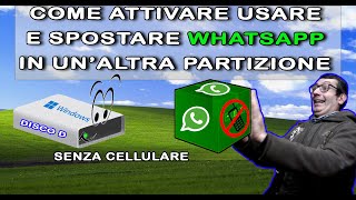 Come attivare e spostare in altra partizione WhatsApp Beta con il cellulare spento [upl. by Ardnod]