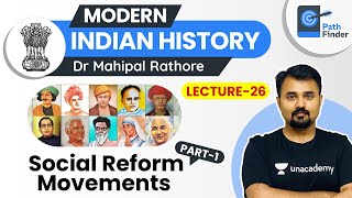 L26 Social reform Movements Part 1 l Modern Indian History  UPSC CSE 2021 l Dr Mahipal Rathore [upl. by Esoryram829]