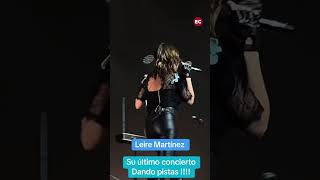 La indirecta de Leire Martínez en su último concierto con La Oreja de Van Gogh [upl. by Tsan]