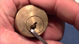 picking 95 ISEO lock from Texas Jim picked and gutted [upl. by Alina]