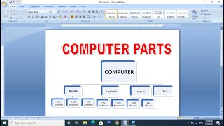 How to Make Organizational Chart  Make Ms Word Easily  Smart Art [upl. by Lesser]