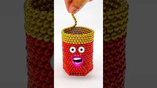 😱 🍹 How to build a beverage from magnetic balls shorts art [upl. by Yevre]