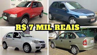 CARROS POPULARES À VENDA A PARTIR DE 7 MIL REAIS [upl. by Attenrev]