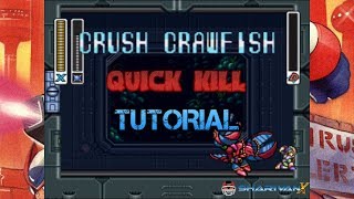 Mega Man X3  Tutorial de Quick Kill no Crush Crawfish [upl. by Eadith527]