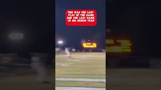 High School Senior scores walk off touchdown [upl. by Kizzee]