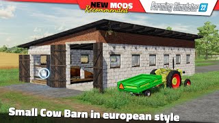 FS22  Small Cow Barn in european style  Farming Simulator 22 2K 60Hz [upl. by Eizeerb586]