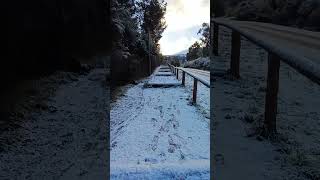 Subiendo una mañana de invierno 2024 por el camino al Cerro Amigo elbolson nieve argentina ASMR [upl. by Alletneuq]