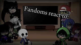 Fandoms react to FNF Gacha club Eng Week 2 [upl. by Enileuqcaj]