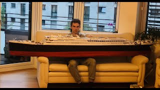 3 METER CARDBOARD TITANIC SINKING MODEL showcase11 [upl. by Akired]