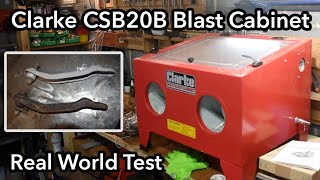 What To Expect From A Bench Top Blast Cabinet  Opening And Testing The Clarke CSB20B [upl. by Delainey]