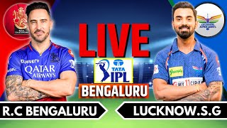 IPL 2024 Live RCB vs LSG Live Match  IPL Live Score amp Commentary  Bangalore vs Lucknow LiveIng 2 [upl. by Burdett441]