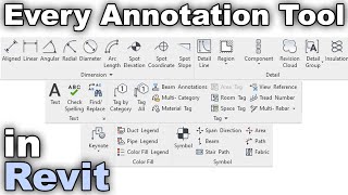 Every Annotation Tool in Revit Tutorial [upl. by Hanway862]