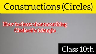 How to Draw a Circumscribing Circle Around a Triangle  Class 10 Geometry Tips [upl. by Betty]