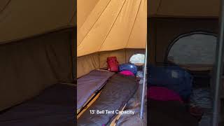 Regatta Bell Tent Capacity  What Can I Fit Inside My Tent belltents [upl. by Ilrebmik291]