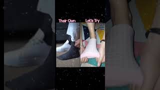 How To turn socks into Ankle socks 😍👍shorts viral trending viralshorts short youtubeshorts [upl. by Vokay]