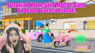 BISA ADA TOMBOL MUNCULIN MOTOR BEBEK BARU DI GARASI RUMAH KEREN SAKURA SCHOOL SIMULATORPART 816 [upl. by Suoirtemed]