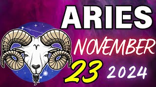 ARIES ♈ DANGER 🔴SOMETHING SERIOUS IS HAPPENING❌ Horoscope for today NOVEMBER 23 2024 🔮 horoscope [upl. by Quigley]