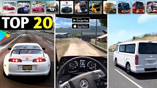 TOP 20 Best Driving Games for Mobile [upl. by Aneehsal486]