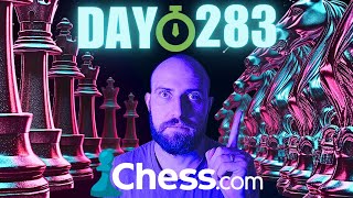 Can I Reach 2000 Elo on Chesscom in 1 Year Day 282 [upl. by Haerdna463]