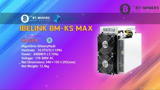 iBeLink BMKS Max 105Ths 3400W Kaspa Miner Setup [upl. by Dorca254]