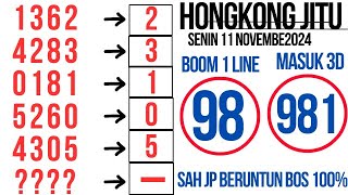 PREDIKSI HK SENIN 11 NOVEMBER 2024  BOCORAN TOGEL HONGKONG MALAM INI  RUMUS KEPALA EKOR HK JITU [upl. by Melborn]