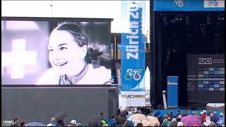 UCI World Championships Zurich 2024  Muriel Furrer lhommage des Mondiaux de Zurich ce vendredi [upl. by Yllatan]