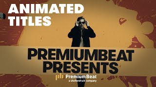 Create A Stunning Custom Title Sequence  Free Ink Splashes  PremiumBeatcom [upl. by Nahguav]