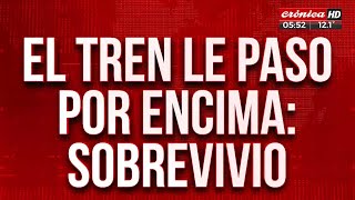 Se descompensó cayó a las vías y fue arrollado por el tren [upl. by Llerdna]