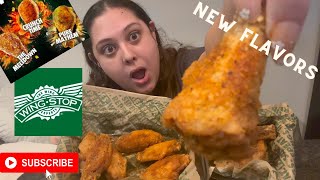 TRYING ALL OF WINGSTOPS NEW FLAVORS MUKBANG🍗 [upl. by Thar]