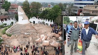 People are taking historical bricks from dharahara [upl. by Atiuqahc257]